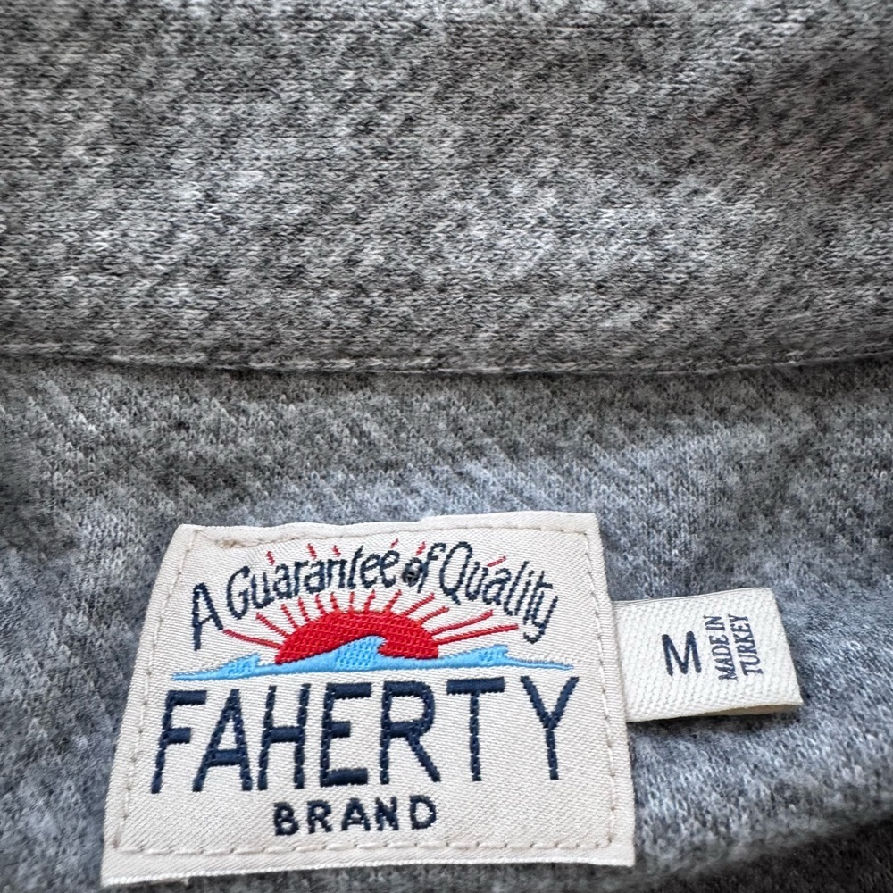 Faherty Legend Sweater flannel button down shirt M - Picture 8 of 9